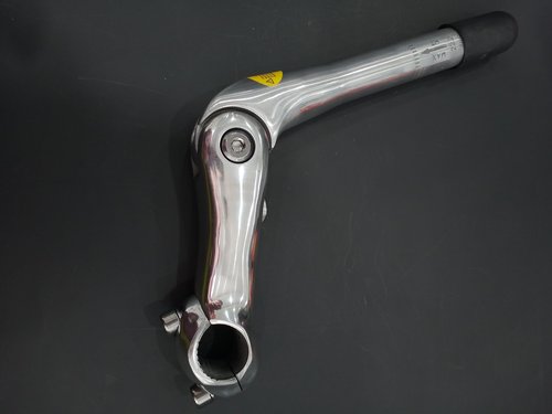 DONSP1986 Quill Stem Adjustable 25.4mm, 22.2mm Alloy Alum 110mm -for Beach Cruisers, MTB's, and Gas Powered Bicycles- Silver (Silver, 22.2)