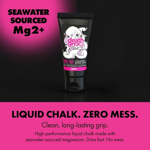 Death Grip Dark Tide Liquid Chalk - High-Performance Gym Chalk for Maximum Grip | Long-Lasting for Lifting & Climbing