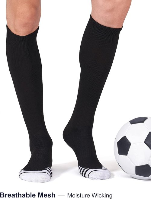 FITRELL Over-the-Calf Knee High Socks - 2/3 Pack Baseball, Soccer, Softball for Kids & Adults | Multiple Colors