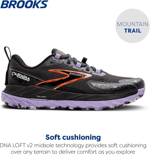 Brooks Women's Cascadia 18 Trail Running Shoes - Lightweight, Durable & Comfortable Fit