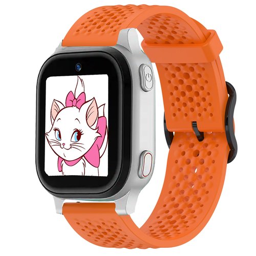 Lamshaw Compatible for AT&T AmiGo Jr Watch Bands, Sport Desgined Silicone band with Metal Buckl Compatible for amiGo Jr Watch (Orange)