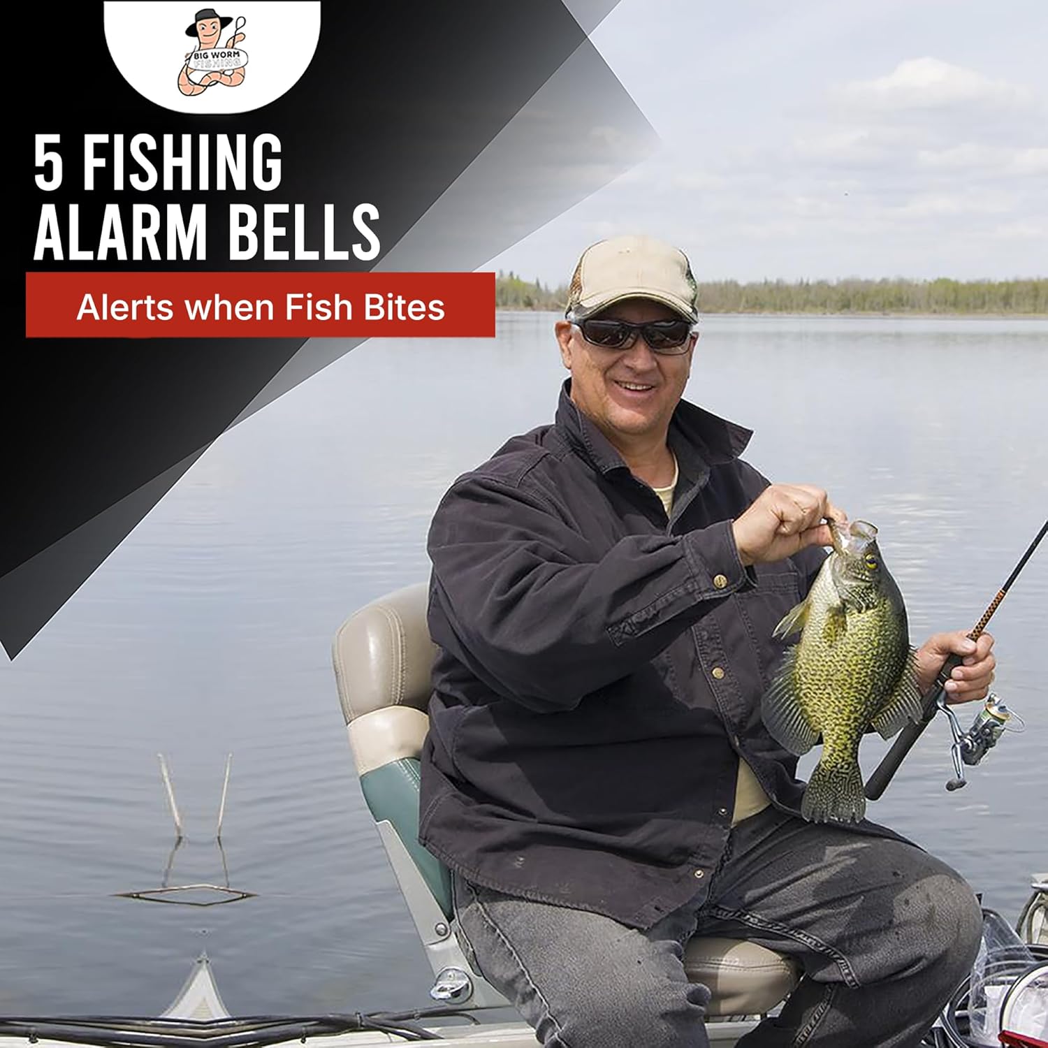Skiennix Fishing Bells - Durable Rod Alerts for Enhanced Catching Success | Easy to Use
