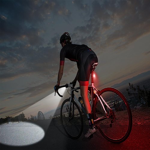 Rechargeable Bike Lights with Electric Bell and Tail Light, Ultra Bright Waterproof Bicycle Headlight with Quick-Release, for Night Riding, Road Mountain Bike Accessories for Kids Adults.