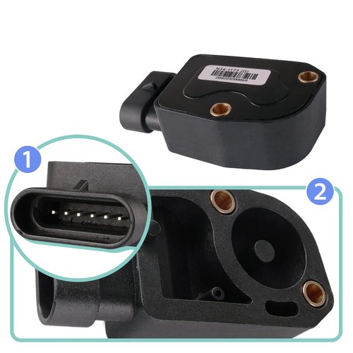 Panglong Club Car Golf Cart Throttle Sensor, Suitable for 2010-Up Club Car Precedent, Tempo, Onward Gas Models with 2nd Gen Accelerator Pedal Assembly OEM #N34-1173(G)