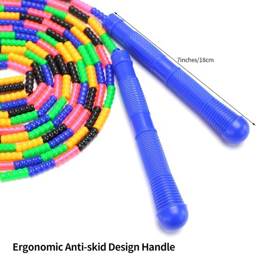 Dutch Jump Rope - 16 FT Adjustable Beaded Skipping Rope for Kids & Adults | Perfect for Outdoor Fitness
