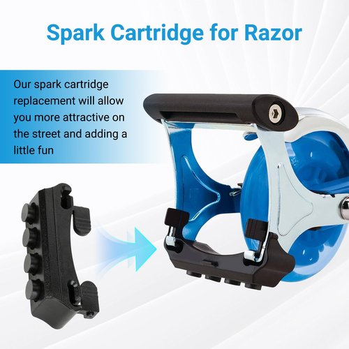 EOPOAYI 2 Pcs Spark Cartridge Compatible with Razor Flash Rider 360 Trike, Spark Pad Replacement for eSpark Electric Scooter Spark 1.0 2.0 Kick Scooter DLX Kids Ride Scooter Bar Attachment Brake Parts
