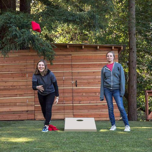 Nattork Cornhole Bags Set of 8 | Premium All-Weather Resistant Bean Bags - Regulation Size with Tote Bag