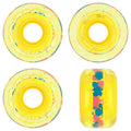 Ricta 54mm Clear Splatter Clouds Camo Yellow 78a Skateboard Wheels