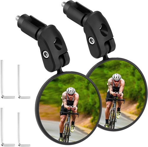 Accmor Bike Bell & Handlebar Mirror Set - Essential Cycling Accessories for Kids & Adults