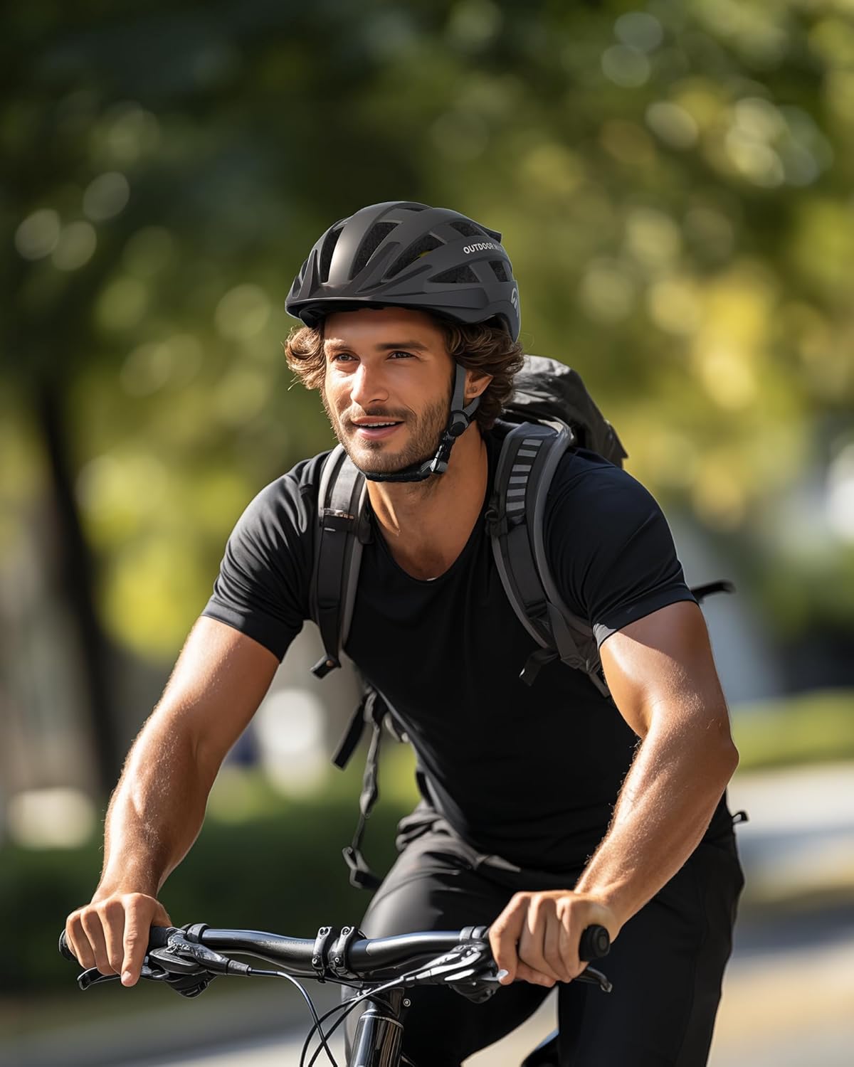 OutdoorMaster Gem II MIPS Bike Helmet - Lightweight Cycling Helmet with Light for Youth & Adults