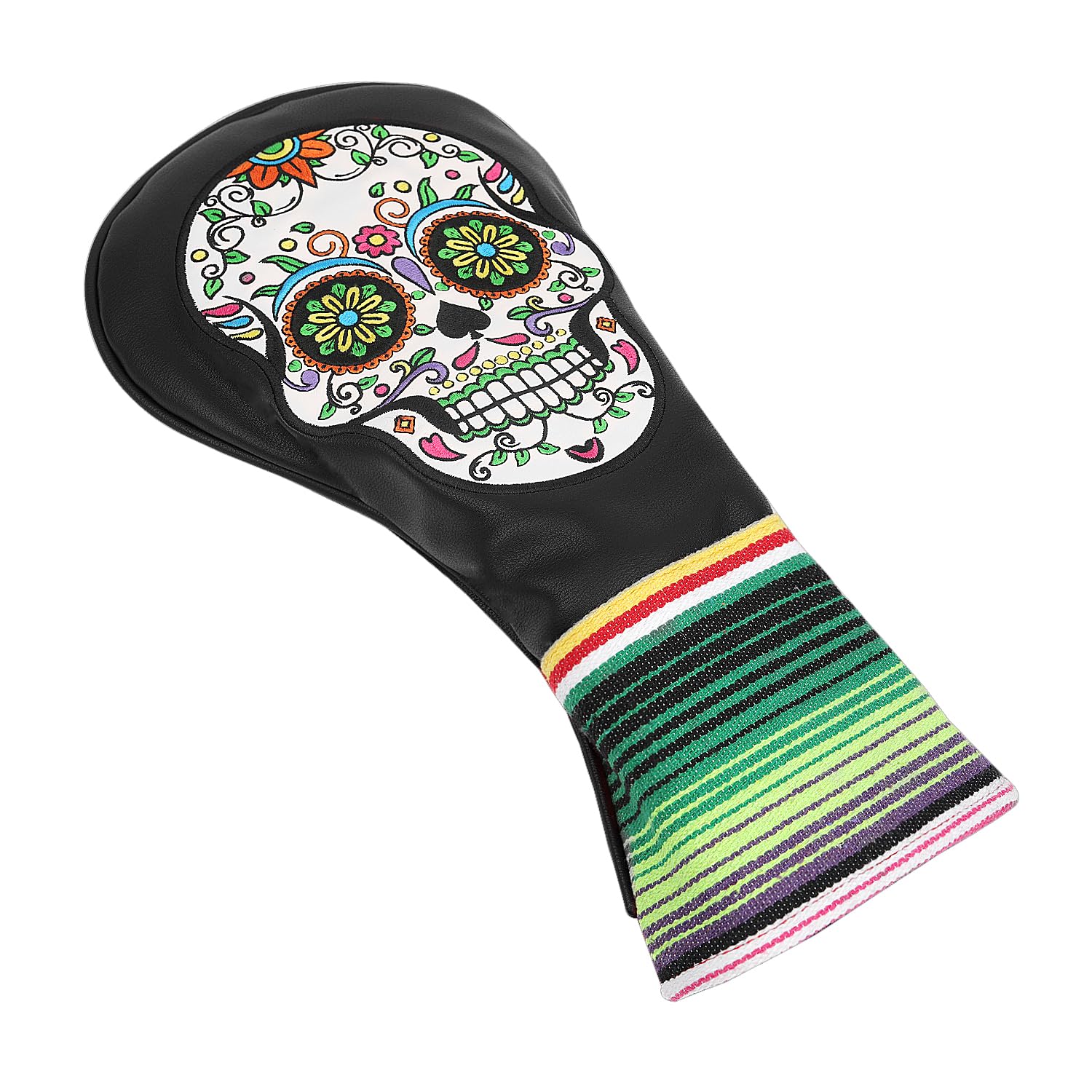 SHABIER Green Eyes Design Golf Headcover with Skull Design for Golf Club (Black, Fairway)