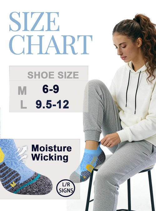 Trusiel Women Ankle Compression Athletic Running Socks No Show Low Cut 5 Pairs