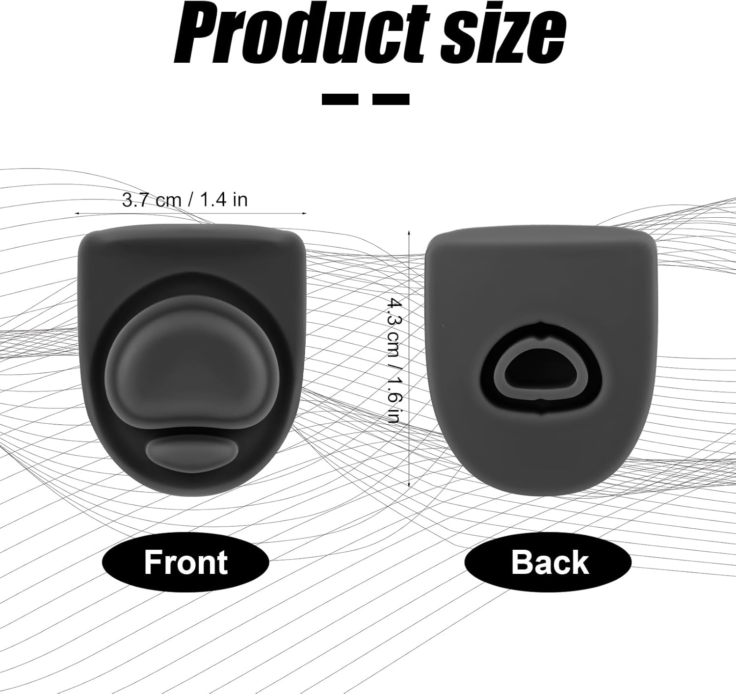 Owala | Water Bottle Top Lid Replacement - Silicone Plug Accessories for 24oz & 32oz Bottles (Black)