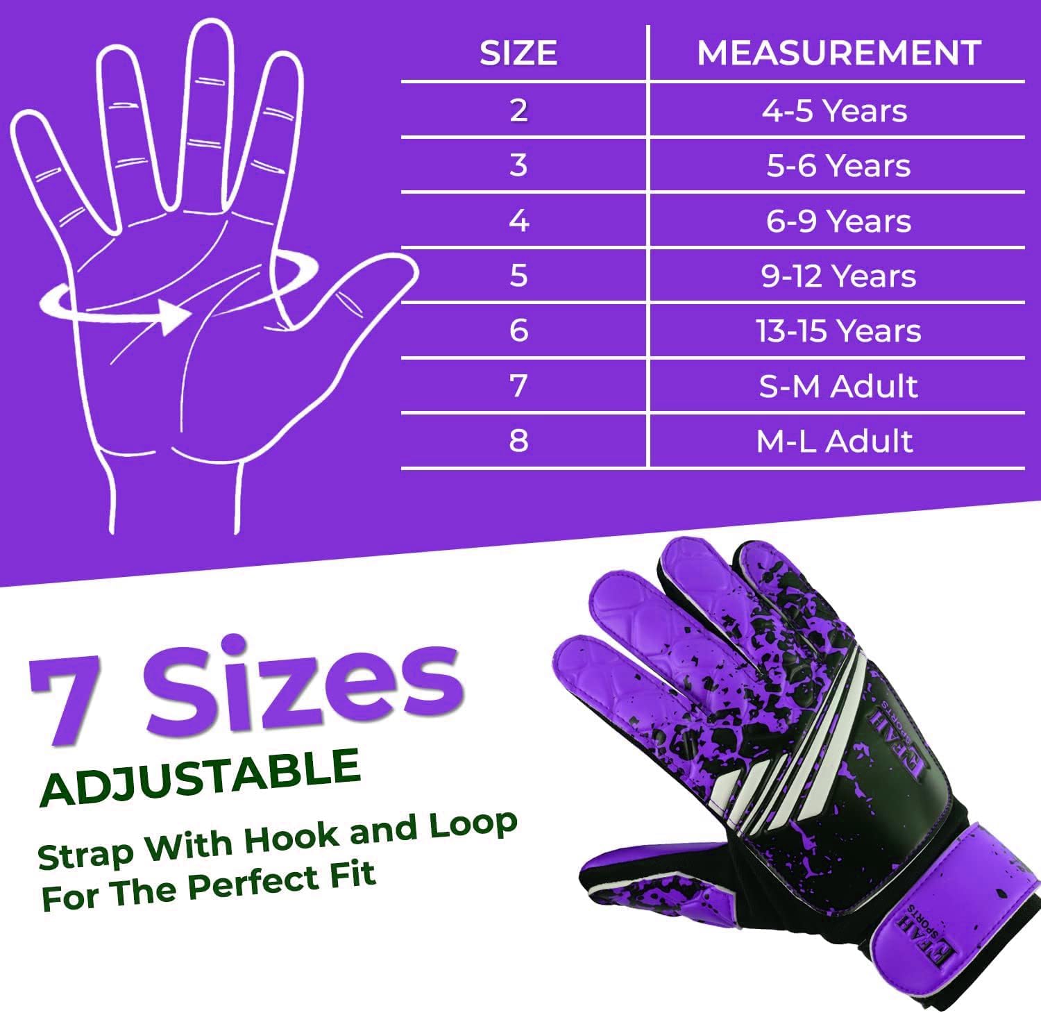Skiennix Soccer Goalkeeper Gloves - Strong Grip for Kids & Youth Football | Durable & Comfortable