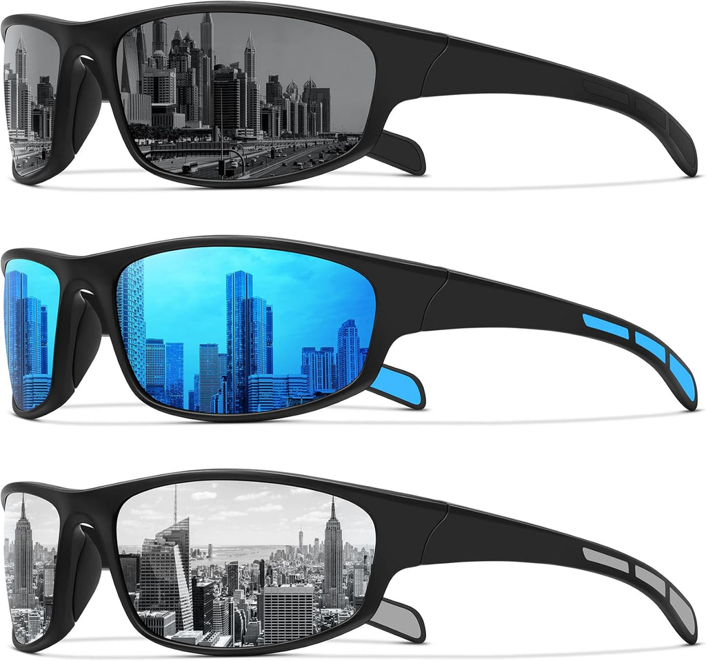 Skiennix Sports Polarized Sunglasses - UV Protection for Men & Women | Ideal for Fishing, Cycling, and Running