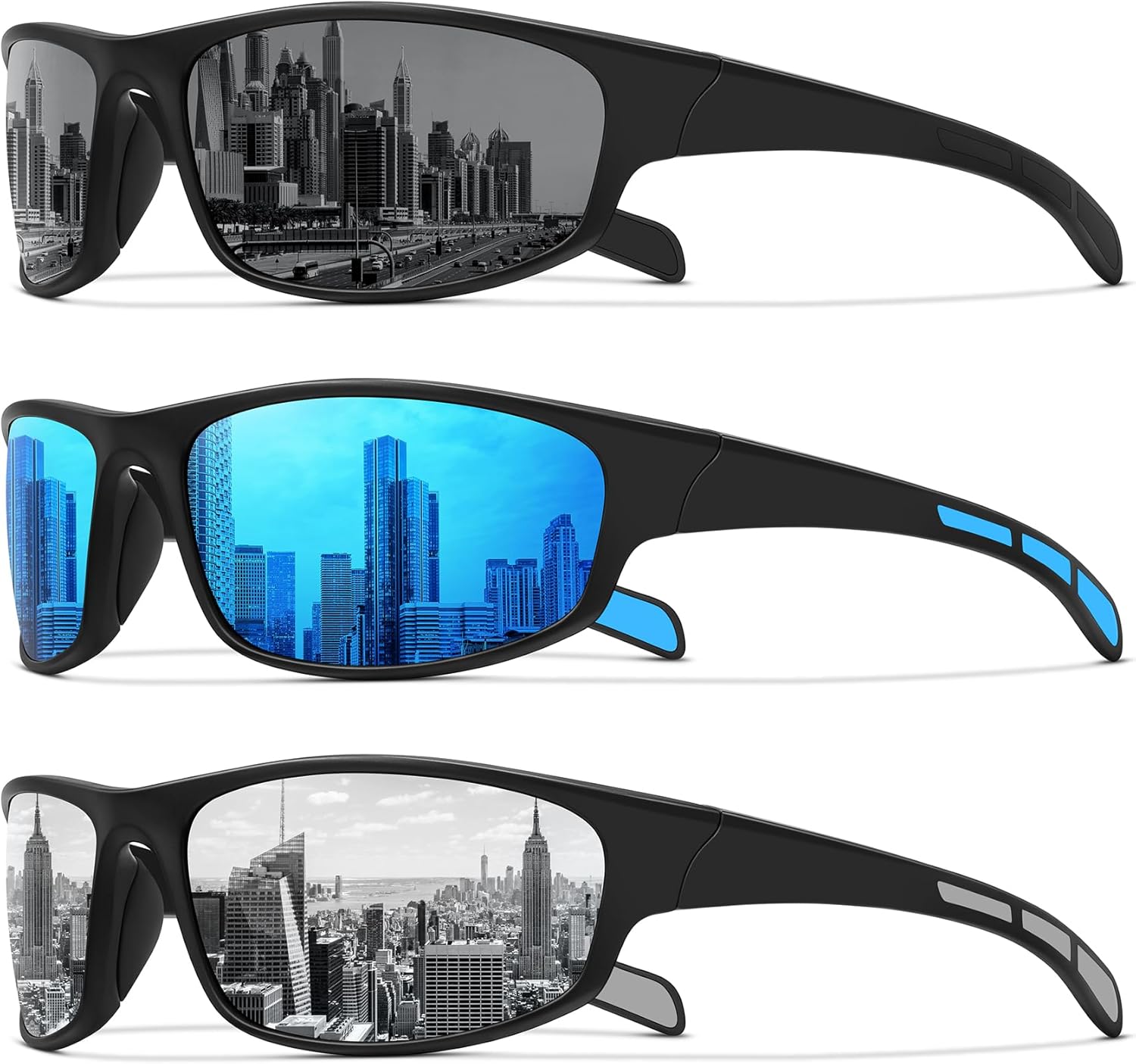 Skiennix Sports Polarized Sunglasses - UV Protection for Men & Women | Ideal for Fishing, Cycling, and Running