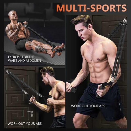 YOLUFER Pedal Resistance Band Elastic Puller Multifunctional Tension Rope Equipment for Indoor Fitness
