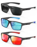 KALIYADI Sports Mens-Sunglasses Women Polarized-Sunglasses-Men: Sun Glasses with UV400 for Driving Running Cycling