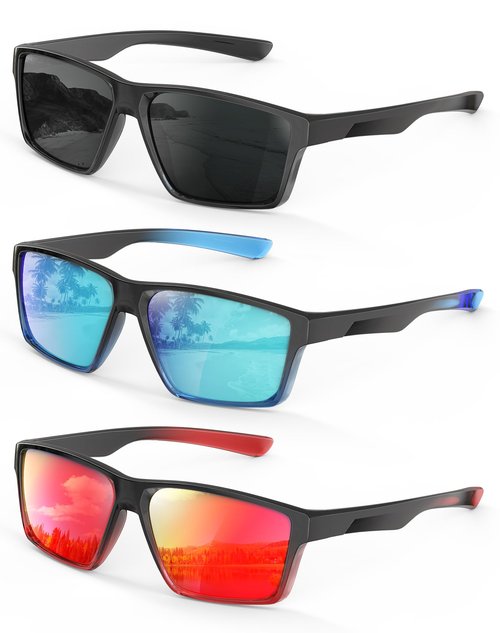 KALIYADI Sports Mens-Sunglasses Women Polarized-Sunglasses-Men: Sun Glasses with UV400 for Driving Running Cycling