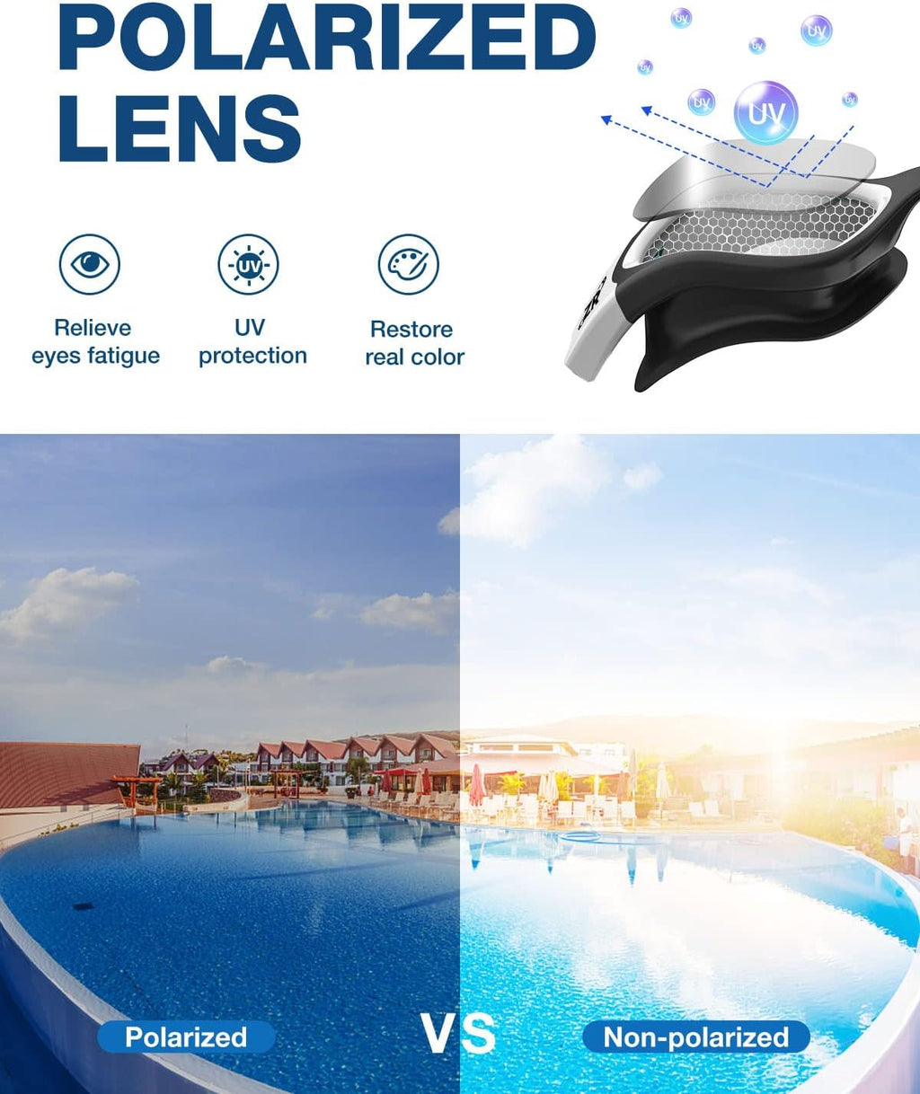 ZIONOR Swim Goggles - Upgraded G1 Polarized Anti-Fog Design for Adults | Perfect for Men & Women