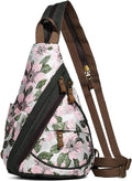KL928 Canvas Sling Bag - Stylish Crossbody Backpack for Men & Women | Embroidered Pink Design