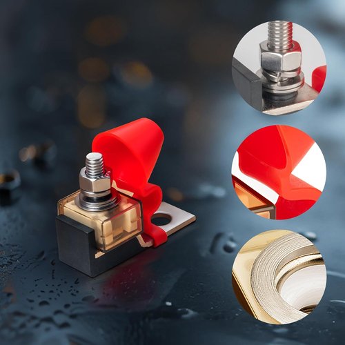 MRBF Terminal Fuse Block - 200A Marine Rated Battery Fuse | IP66 Waterproof for RVs, Cars & Cranes
