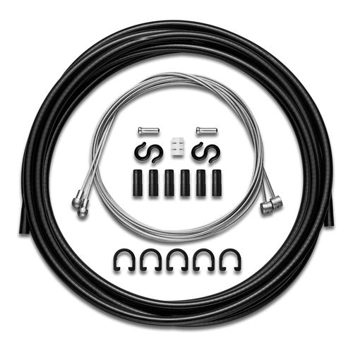 Corki Cycles Universal Standard Bike Brake Cable Housing Kit for Mountain Road Bike - Black