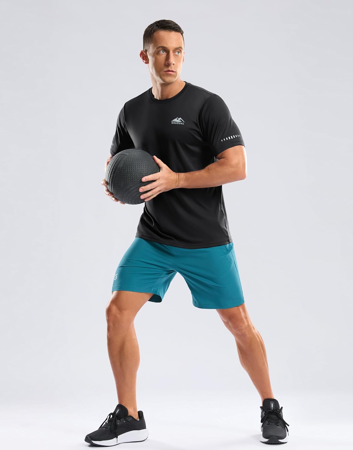Skiennix Men's UPF 50+ Sun Protection Workout T-Shirt - Moisture-Wicking Rash Guard for Beach & Hiking