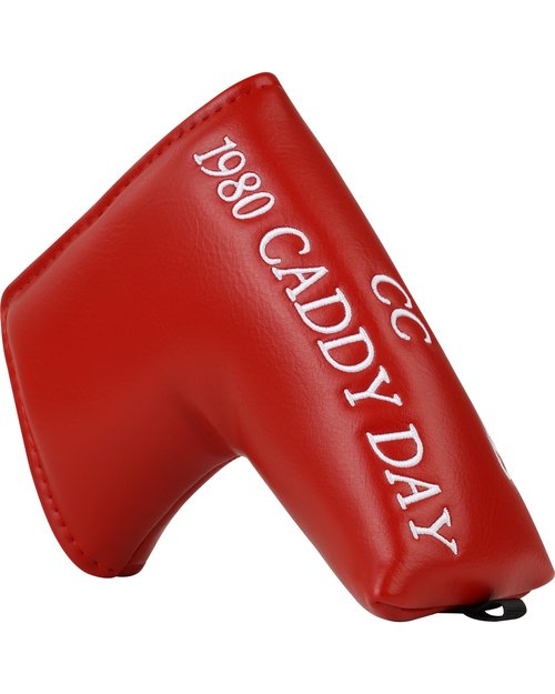 BIG TEETH Golf Blade Putter Cover Headcover Club Protector Magnetic Bar Closure Lucky Putter Cover (Red Caddyshack)