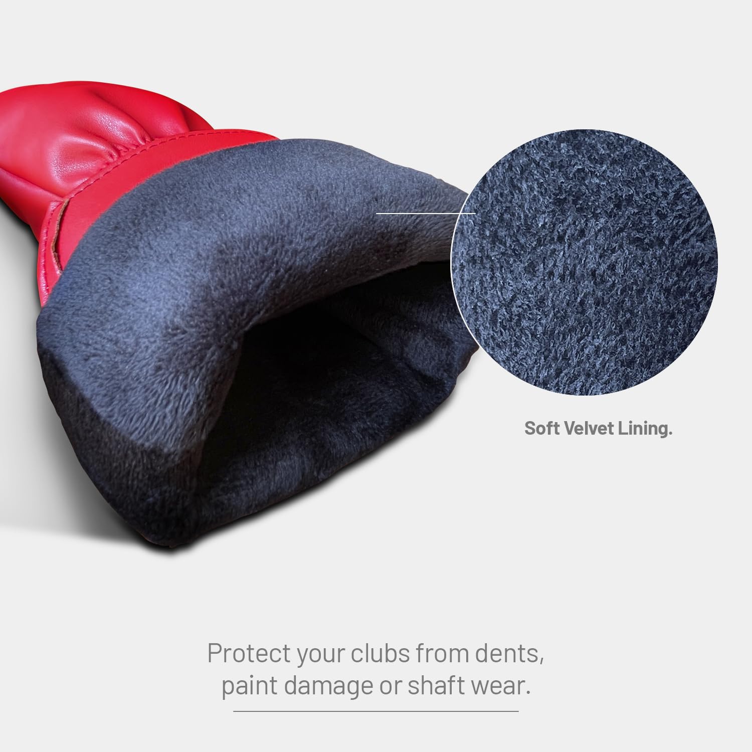 Wolph USA Driver Head Cover – Premium Leather, Iconic Red MAGA Hat Style – Trump-Inspired Funny Headcover – Trump Golf Accessories & Gift for Men and Women – Customize Your Bag.