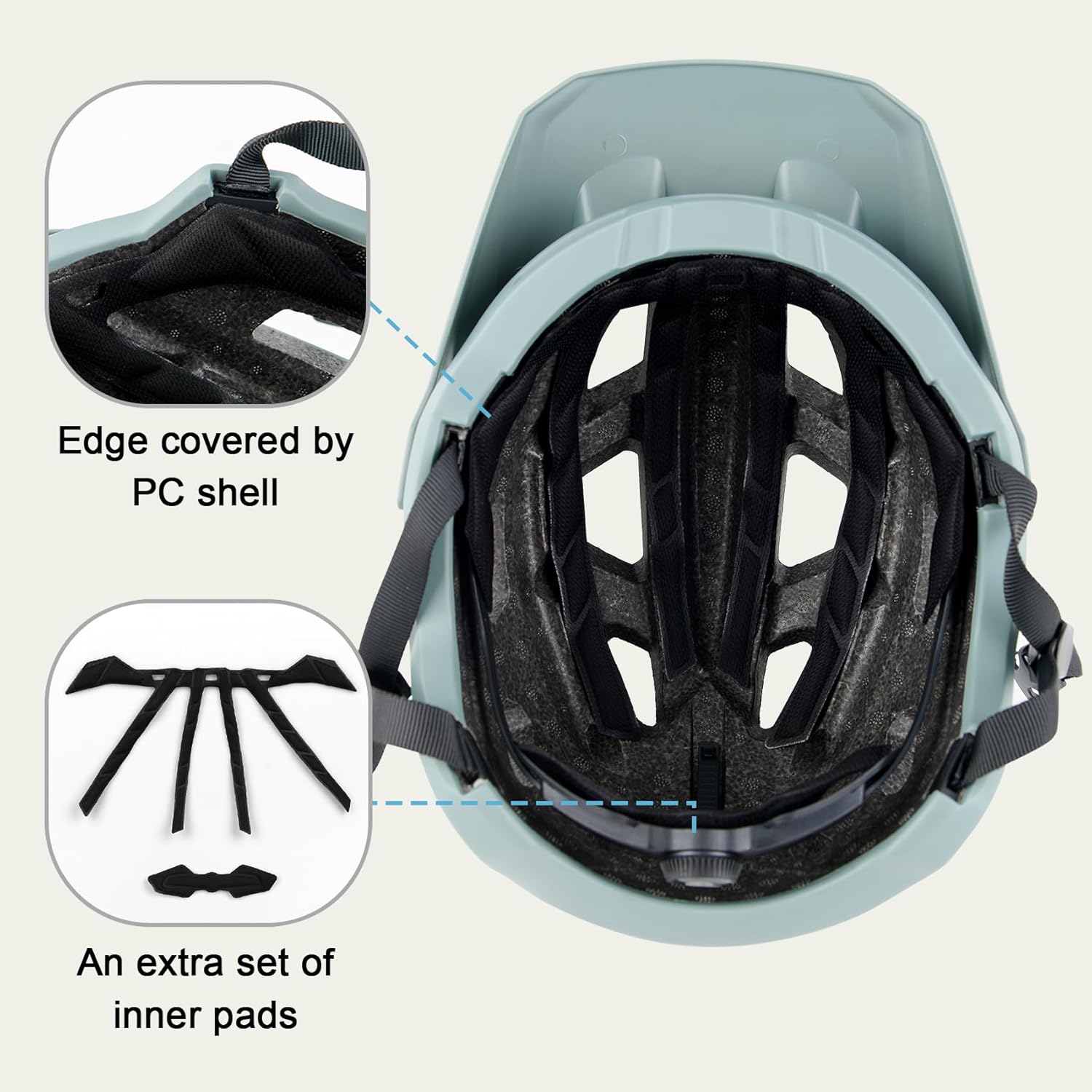 Skiennix Lightweight MTB Bike Helmet - Adjustable Visor for Adults & Youth | 2 Sizes for Men, Women, Boys & Girls