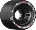 Rollerbones Day of The Dead Pet Series 59mm x 92A Derby Black Roller Skate Wheels (4 pk)