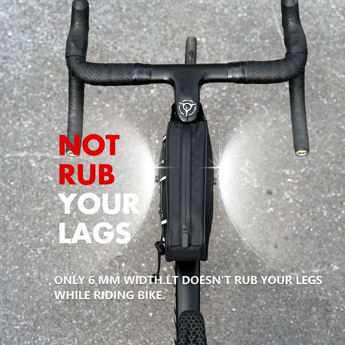 OFFBONDAGE Top Tube Bike Bag, Bike/Bicycle Phone Front Frame Bags, Cycling Pouch, Bike Accessories Triangle Bag Compatible with iPhone 14/13/12 Pro