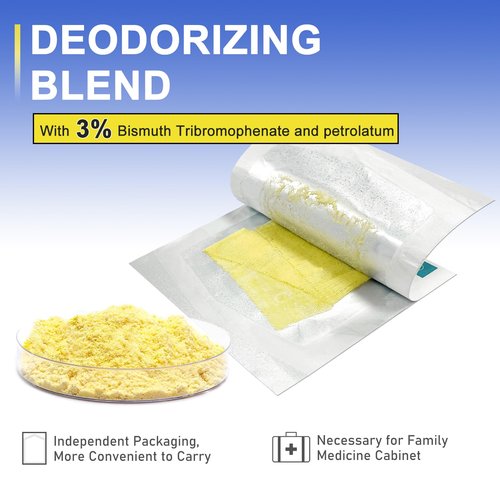 Ceeport Medical Xeroform Petrolatum Dressing 1"x8", 50 Individual Pack, Non-Adherent Gauze Pad Strip, Fine Mesh Gauze Patch Supplies for Wound Care, Burns, Lacerations, & Skin Grafts