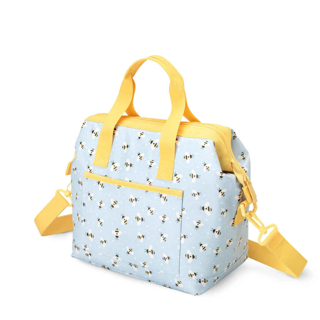 Swig Life Packi 12 Cooler Bag, Heavy-Duty, Lightweight, Insulated Cooler or Large Lunch Bag with Handle, External Pocket, & Shoulder Strap (Busy Bee)