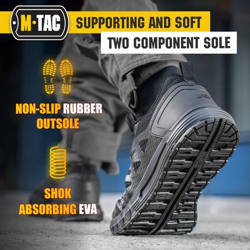 M-Tac Tactical Sneakers for Men - Lightweight Breathable Mesh Hiking Shoes | Non-Slip EVA Sole, Durable Design
