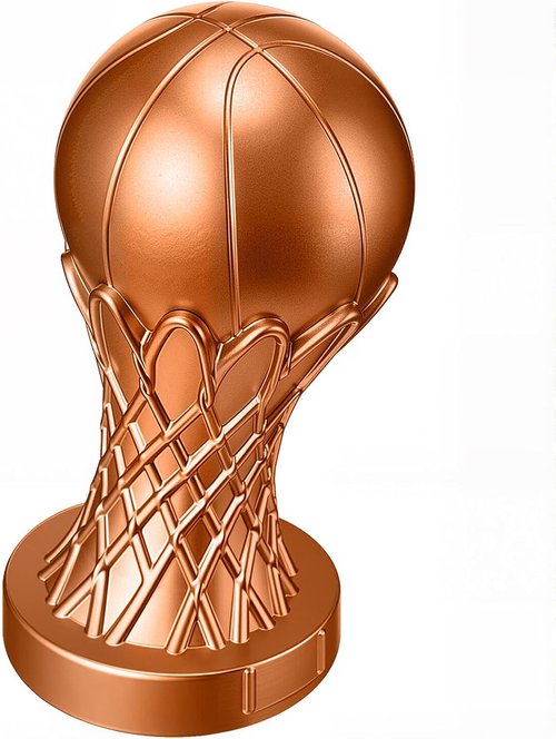 Kenning Basketball Trophy - 6 Inch Mini Award for Funny Winners | Gold Sports Trophy for Tournaments