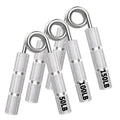 WANSPOORTS Silver Metal Hand Grip Set, 50LB-400LB No Slip Heavy-Duty Grip Strengthener Great Wrist & Forearm Hand Exerciser, Home Gym, Hand Gripper Grip Strength Trainer (Silver 3Pack(50LB-150LB))