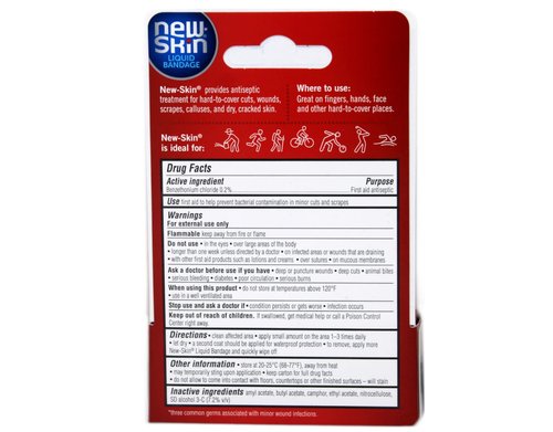 New-Skin Liquid Bandage, Waterproof Bandage for Scrapes and Minor Cuts, 1 fl oz (Pack of 2)