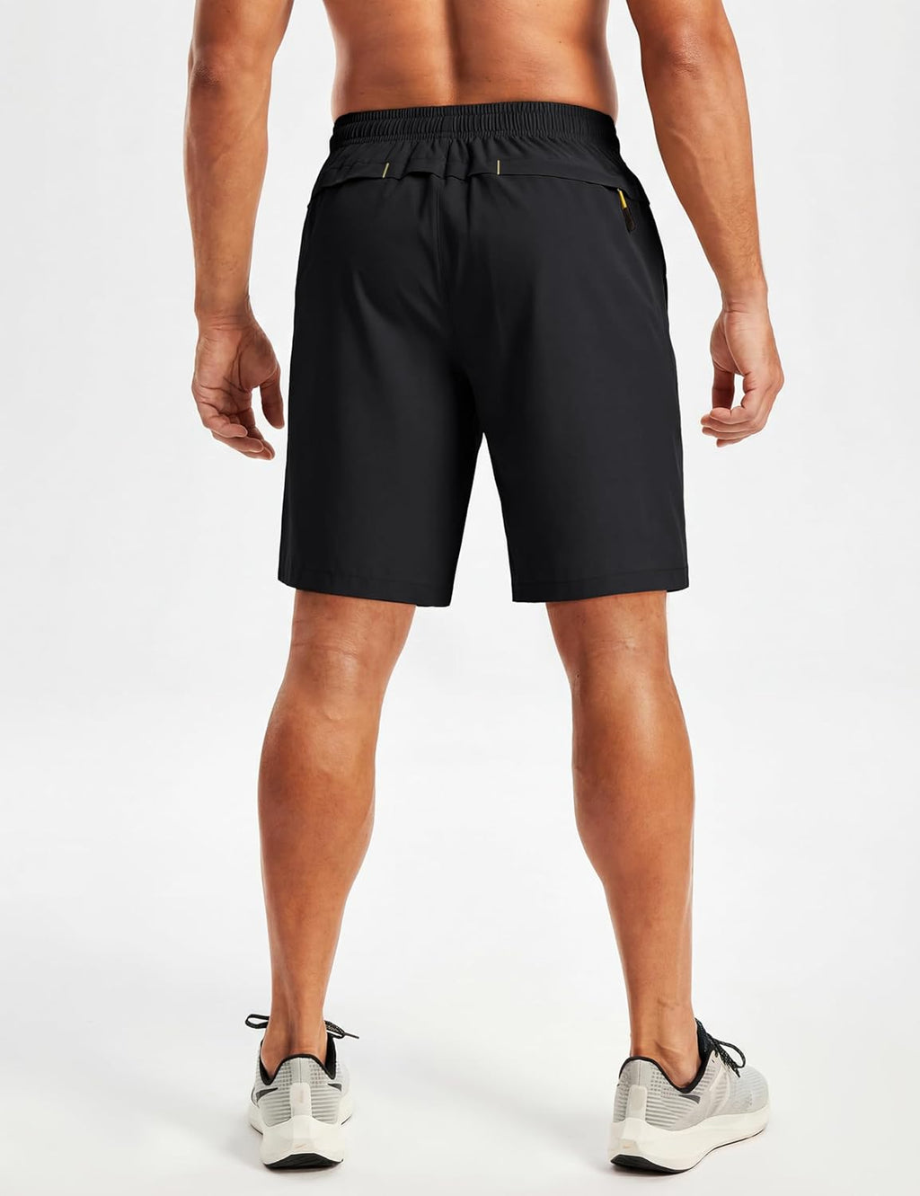 TACVASEN Men's Running Shorts - Quick Dry Lightweight Athletic Shorts with 3 Zipper Pockets | 9" Length
