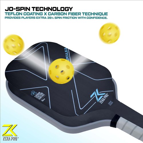 T700 Raw Carbon Fiber Pickleball Paddle, 16mm Pp Core, Phenomenal Grit for top Spin, Thermoformed w/Foam Infused Walls, Elongated Design w/Power & Control, Extra Large Sweet Spot & Premium Grip