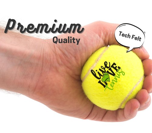 CybGene Tennis Gifts, Personalized Tennis Ball, Set of 3 Unique Tennis Balls with Gift Package, Perfect for Tennis Teammate, Partners - Initial R