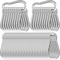 50-Pack M8 Carabiners Clip Heavy Duty Spring Snap Hook, 3Inch Galvanized Steel Carabiner, Safety Quick Links Snap Hooks, Spring Clips for Swing Hammock Camping Keychain Outdoor