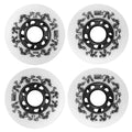 4-Pack Inline Skate Wheels Outdoor 90A Inline Skate Replacement Wheels (76MM, White)