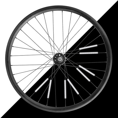 HARFINGTON 36pcs Bike Reflective Spoke Skins 0.2" Plastic Bicycle Spoke Reflectors Spoke Covers Trim Wrap Wheel 360°Visibility for Road Mountain Bike Motorcycles Decoration, Blue