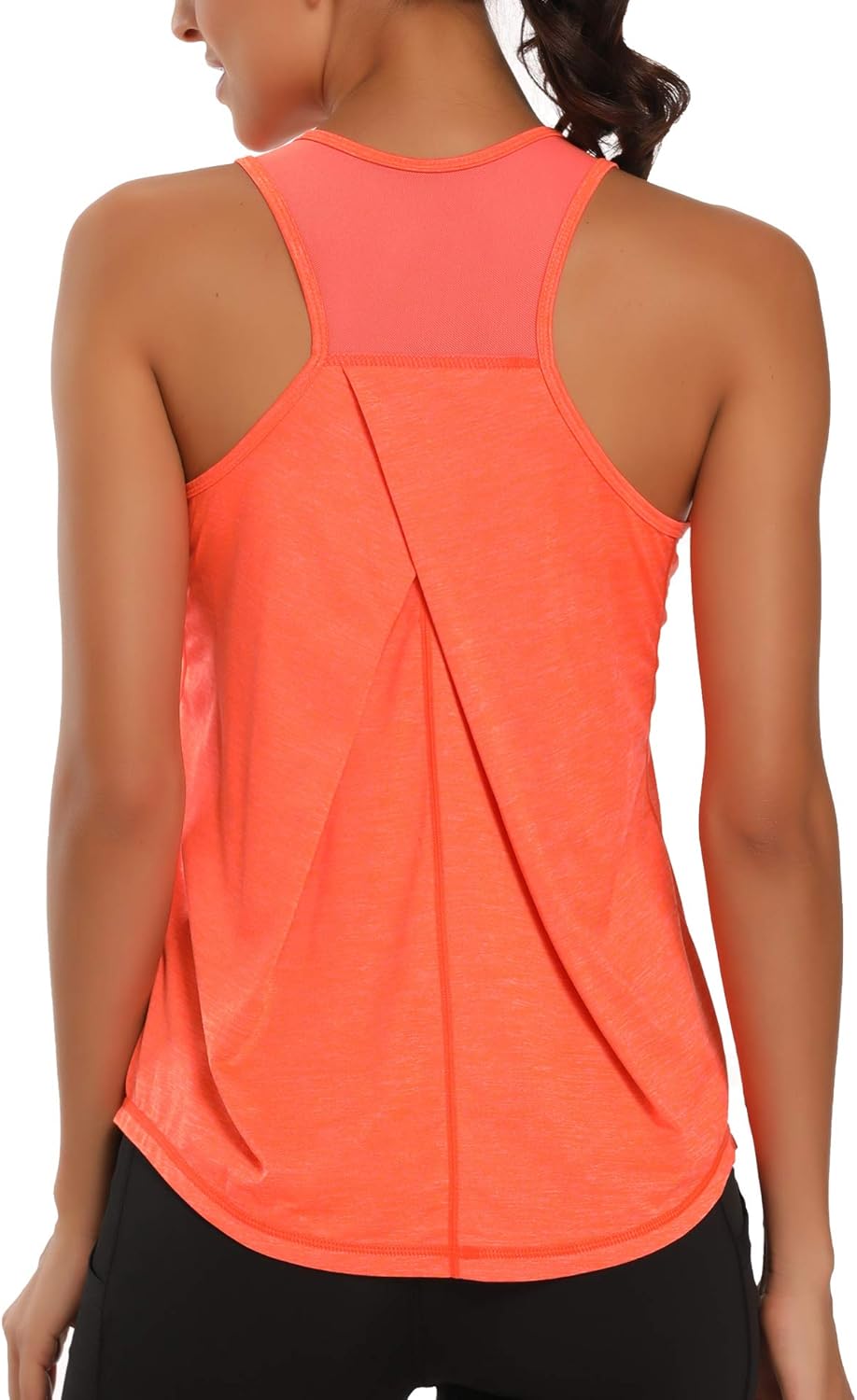 Aeuui Women's Racerback Workout Tank Tops - Breathable Mesh Yoga Shirts for Athletic Fitness