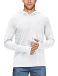 Roadbox UPF 50+ Fishing Shirts for Men, Long Sleeve UV Sun Protection Hoodie, Outdoor Hiking Running Swimming Rash Guard