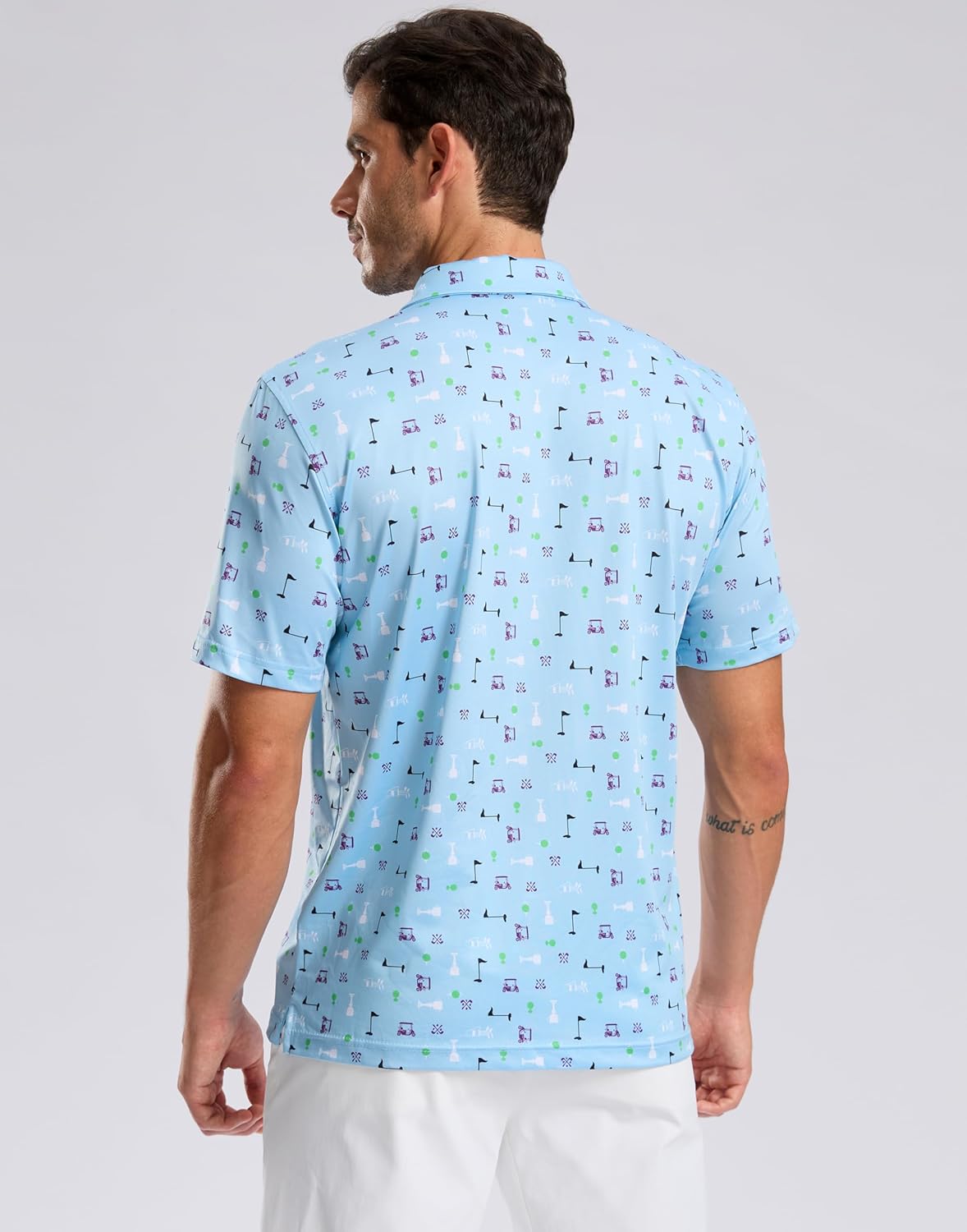 Skiennix Men's Golf Shirt - Short Sleeve Dry Fit Polo with Moisture-Wicking Fabric | Lightweight Casual Design