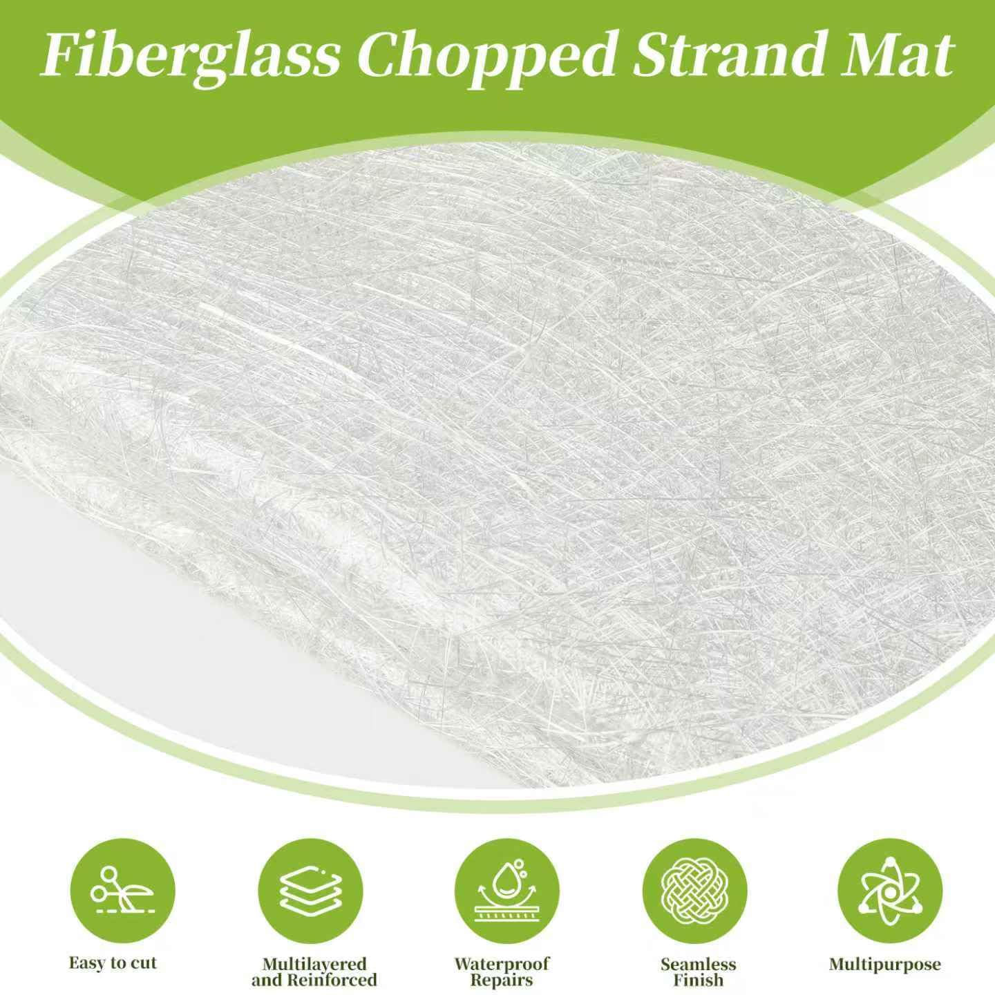 Skiennix Fiberglass Chopped Strand Mat - Easy-To-Use Repair Kit for Structural Reinforcement | 4 Inch, 15 Yards