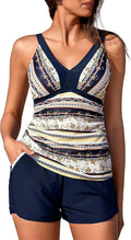 Summer Mae Color Block Tankini Swimsuit - Sporty Two-Piece with Side Pockets | Women's Swimwear 2025
